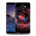 Дизайнерский пластиковый чехол для Nokia 7 Plus Красочные абстракции