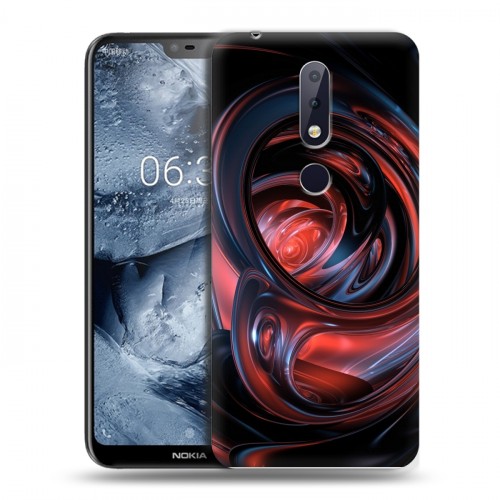 Дизайнерский пластиковый чехол для Nokia 6.1 Plus Красочные абстракции