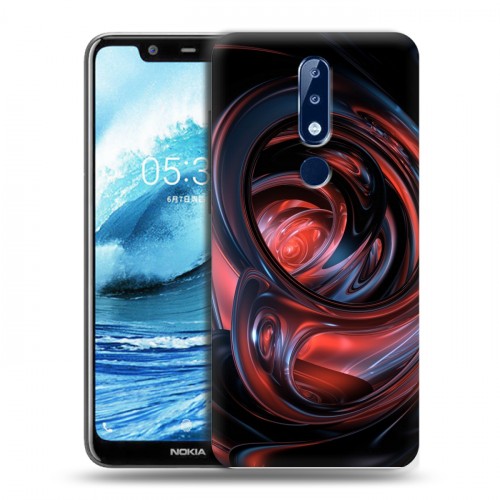 Дизайнерский силиконовый чехол для Nokia 5.1 Plus Красочные абстракции