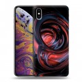 Дизайнерский силиконовый чехол для Iphone Xs Max Красочные абстракции