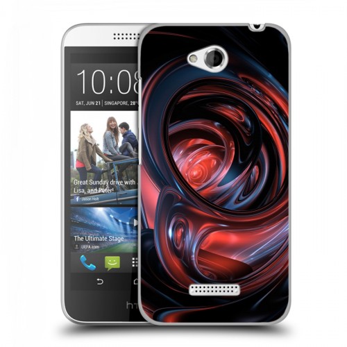 Дизайнерский силиконовый чехол для HTC Desire 616 Красочные абстракции