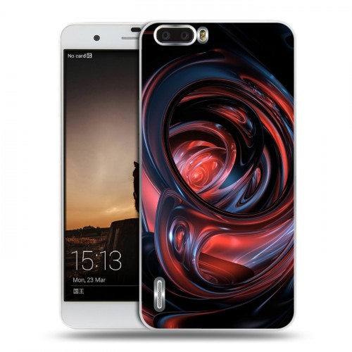 Дизайнерский силиконовый чехол для Huawei Honor 6 Plus Красочные абстракции