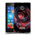 Дизайнерский пластиковый чехол для Microsoft Lumia 435 Красочные абстракции