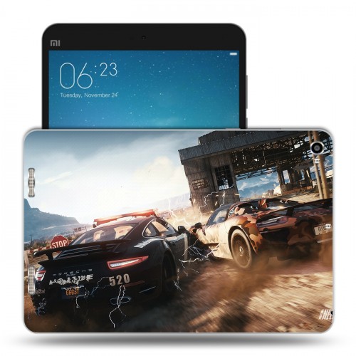 Дизайнерский силиконовый чехол для Xiaomi Mi Pad 2 Need for speed