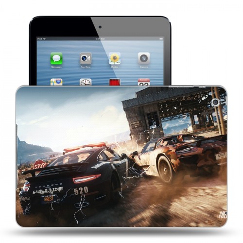 Дизайнерский силиконовый чехол для Ipad Mini Need for speed