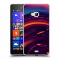 Дизайнерский пластиковый чехол для Microsoft Lumia 540 Красочные абстракции