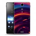 Дизайнерский пластиковый чехол для Sony Xperia TX Красочные абстракции