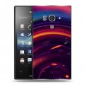 Дизайнерский пластиковый чехол для Sony Xperia acro S Красочные абстракции