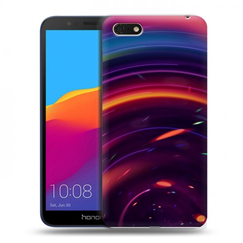 Дизайнерский пластиковый чехол для Huawei Honor 7A Красочные абстракции