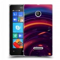 Дизайнерский пластиковый чехол для Microsoft Lumia 435 Красочные абстракции