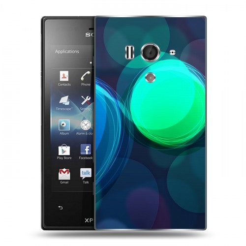 Дизайнерский пластиковый чехол для Sony Xperia acro S Красочные абстракции