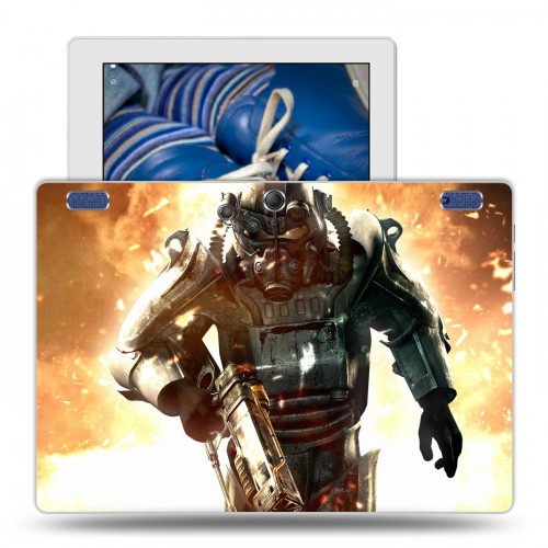 Дизайнерский силиконовый чехол для Lenovo Tab 2 A10-30 Fallout