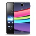 Дизайнерский пластиковый чехол для Sony Xperia TX Красочные абстракции