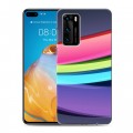 Дизайнерский пластиковый чехол для Huawei P40 Красочные абстракции