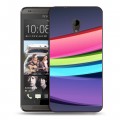 Дизайнерский пластиковый чехол для HTC Desire 700 Красочные абстракции