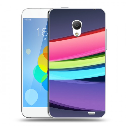 Дизайнерский силиконовый чехол для  Meizu MX3 Красочные абстракции