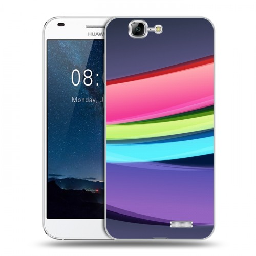Дизайнерский пластиковый чехол для Huawei Ascend G7 Красочные абстракции