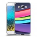 Дизайнерский пластиковый чехол для Samsung Galaxy E5 Красочные абстракции