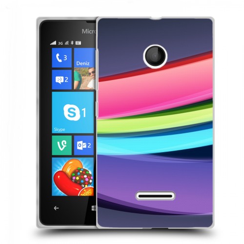 Дизайнерский пластиковый чехол для Microsoft Lumia 435 Красочные абстракции