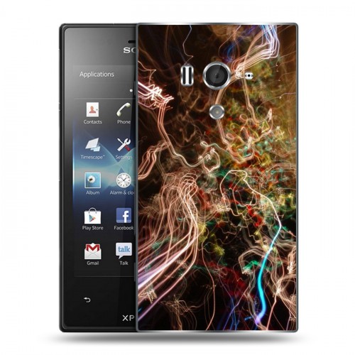 Дизайнерский пластиковый чехол для Sony Xperia acro S Красочные абстракции