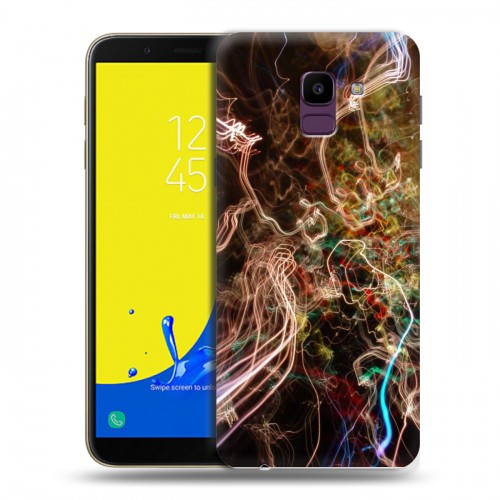Дизайнерский пластиковый чехол для Samsung Galaxy J6 Красочные абстракции