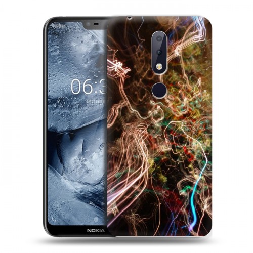 Дизайнерский пластиковый чехол для Nokia 6.1 Plus Красочные абстракции