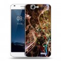 Дизайнерский силиконовый чехол для Huawei Ascend G7 Красочные абстракции
