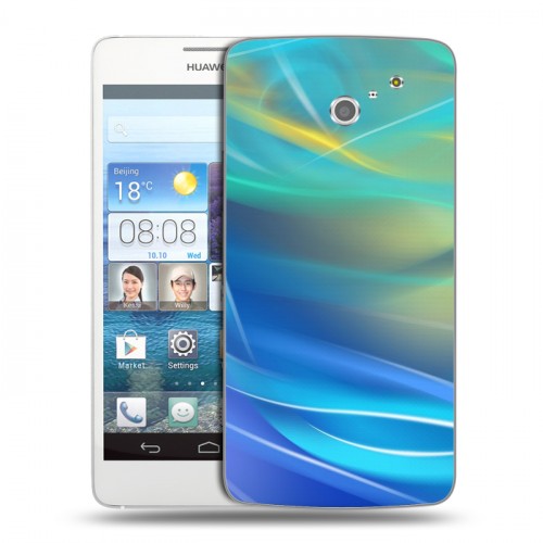 Дизайнерский пластиковый чехол для Huawei Ascend D2 Красочные абстракции