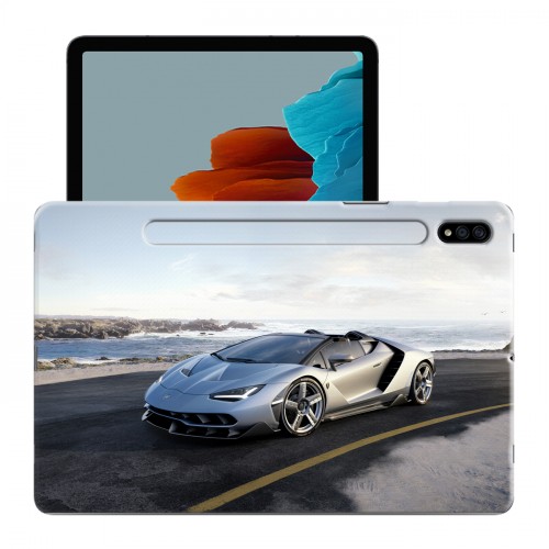 Дизайнерский силиконовый чехол для Samsung Galaxy Tab S7 Lamborghini