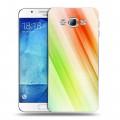 Дизайнерский пластиковый чехол для Samsung Galaxy A8 Красочные абстракции