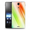 Дизайнерский пластиковый чехол для Sony Xperia TX Красочные абстракции