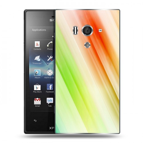 Дизайнерский пластиковый чехол для Sony Xperia acro S Красочные абстракции