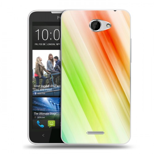 Дизайнерский пластиковый чехол для HTC Desire 516 Красочные абстракции