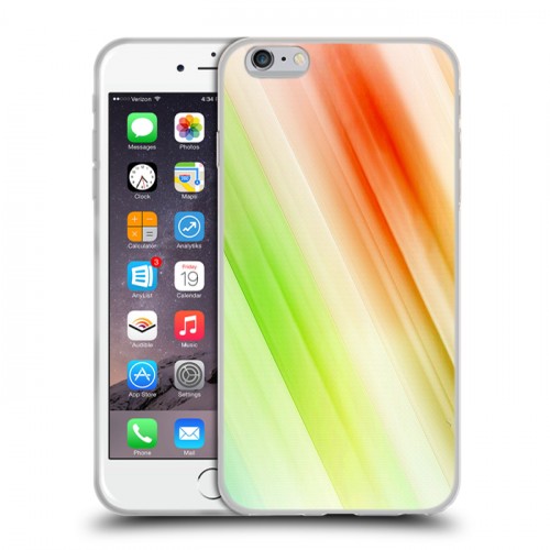Дизайнерский силиконовый чехол для Iphone 6 Plus/6s Plus Красочные абстракции