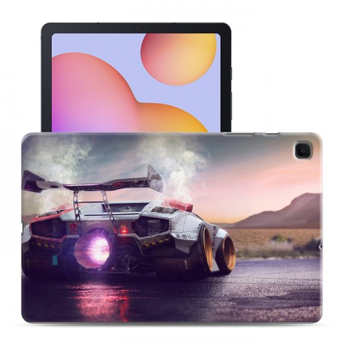 Дизайнерский силиконовый чехол для Samsung Galaxy Tab S6 Lite Lamborghini