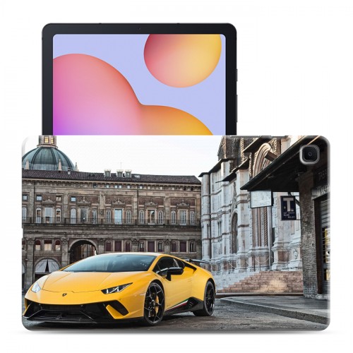 Дизайнерский силиконовый чехол для Samsung Galaxy Tab S6 Lite Lamborghini