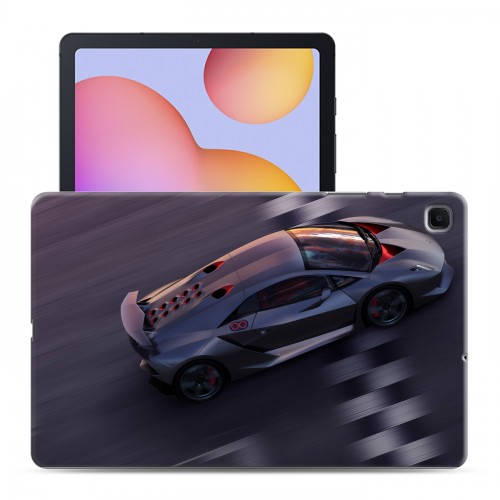 Дизайнерский силиконовый чехол для Samsung Galaxy Tab S6 Lite Lamborghini