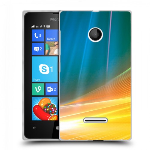 Дизайнерский пластиковый чехол для Microsoft Lumia 435 Красочные абстракции