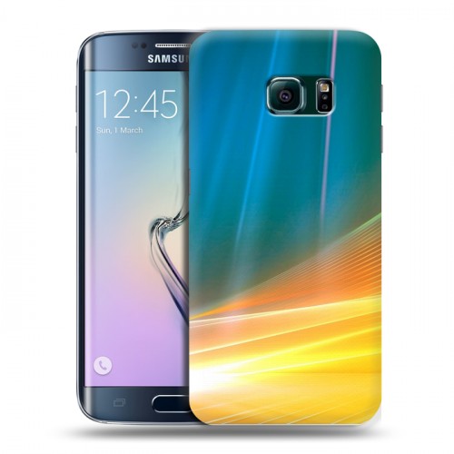 Дизайнерский пластиковый чехол для Samsung Galaxy S6 Edge Красочные абстракции