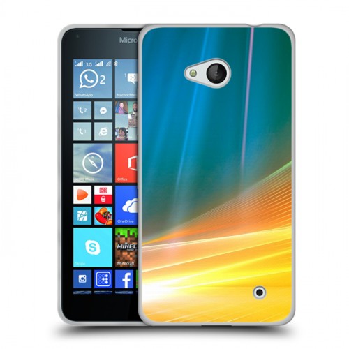 Дизайнерский пластиковый чехол для Microsoft Lumia 640 Красочные абстракции