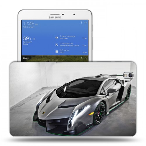 Дизайнерский силиконовый чехол для Samsung Galaxy Tab Pro 8.4 Lamborghini