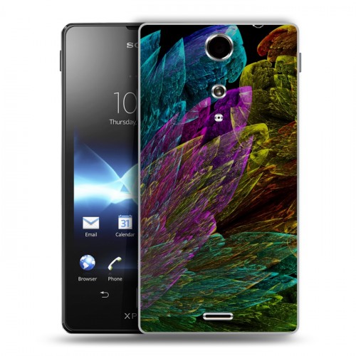 Дизайнерский пластиковый чехол для Sony Xperia TX Красочные абстракции