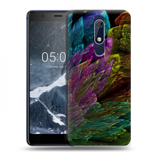 Дизайнерский пластиковый чехол для Nokia 5.1 Красочные абстракции