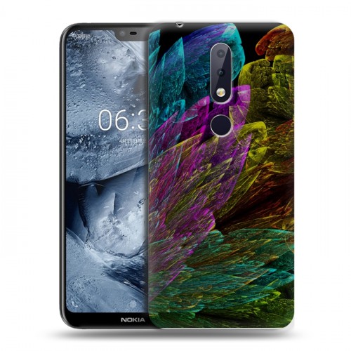 Дизайнерский силиконовый чехол для Nokia 6.1 Plus Красочные абстракции