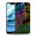 Дизайнерский силиконовый чехол для Nokia 5.1 Plus Красочные абстракции