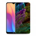 Дизайнерский силиконовый с усиленными углами чехол для Xiaomi RedMi 8A Красочные абстракции