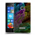 Дизайнерский пластиковый чехол для Microsoft Lumia 435 Красочные абстракции