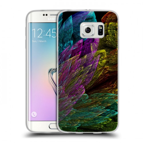 Дизайнерский пластиковый чехол для Samsung Galaxy S6 Edge Красочные абстракции