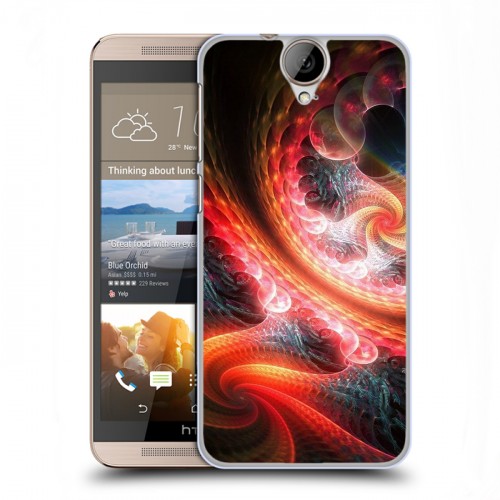 Дизайнерский пластиковый чехол для HTC One E9+ Красочные абстракции