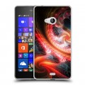 Дизайнерский пластиковый чехол для Microsoft Lumia 540 Красочные абстракции